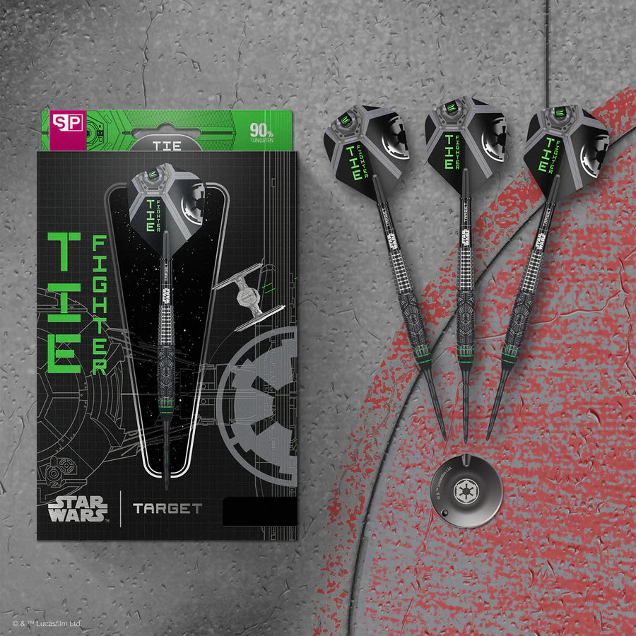 TARGET - STAR WARS - TIE FIGHTER - STEEL TIP DARTS - 90% - 23g/24g/25g