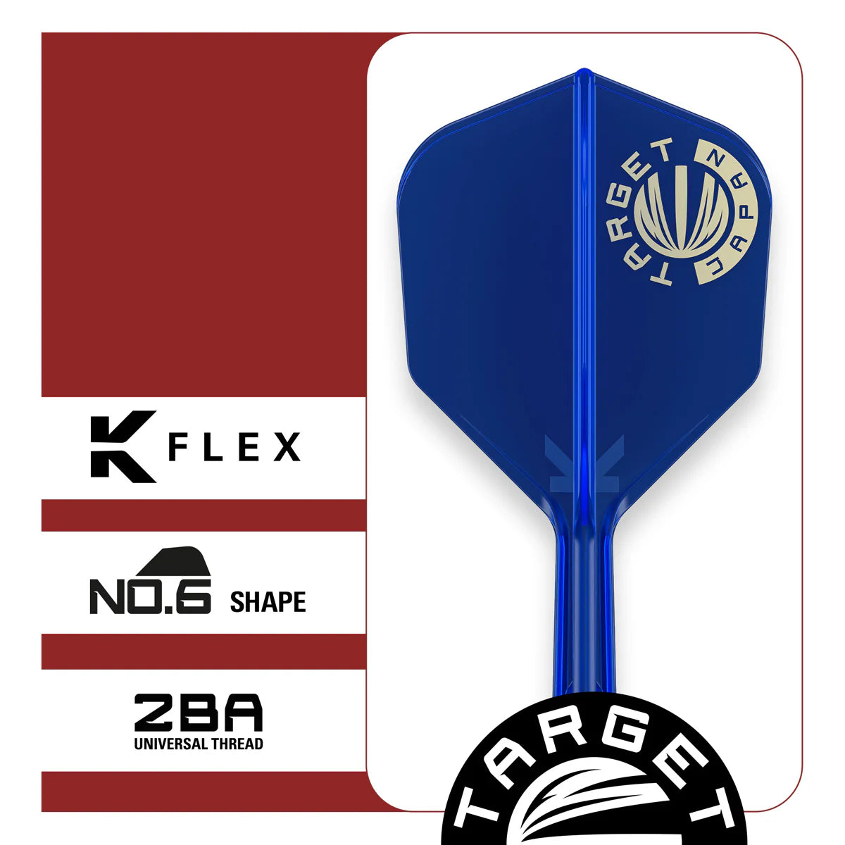Japanese Target TARGET JAPAN - BLUE - TARGET JAPAN LOGO - KFLEX FLIGHT SYSTEM - No.6 S ...