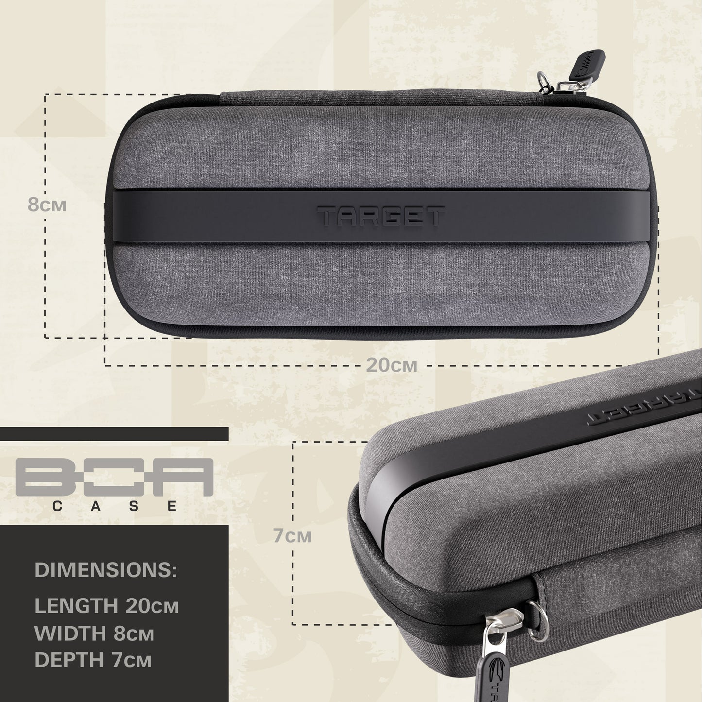 TARGET - BOA - DARTS CASE - 2025 - GREY/DARK GRAY