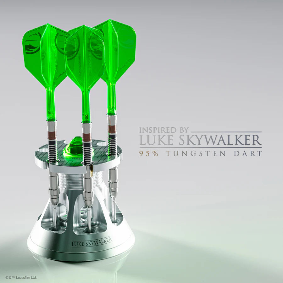 TARGET - STAR WARS - LUKE SKYWALKER 'THE JEDI KNIGHT' - LIGHT SABRE EDITION - STEEL TIP DARTS - 95% - 24g