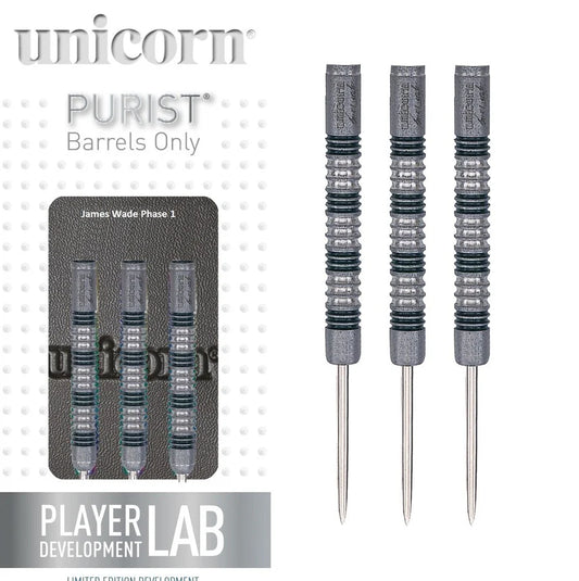 UNICORN - JAMES WADE - PURIST - PHASE 1 - STEEL TIP DARTS - 90% - 20g/22g/24g