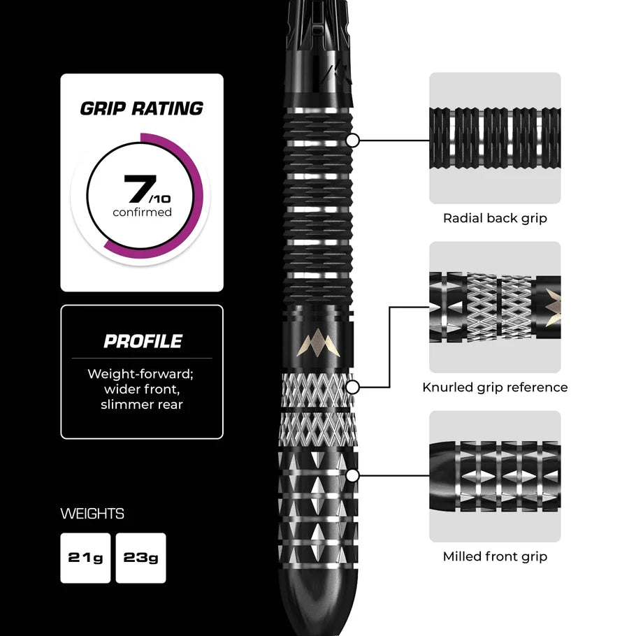 MISSION - QUANTUM - R2.5 - RAPID POINT DARTS - 95% - 21g/23g