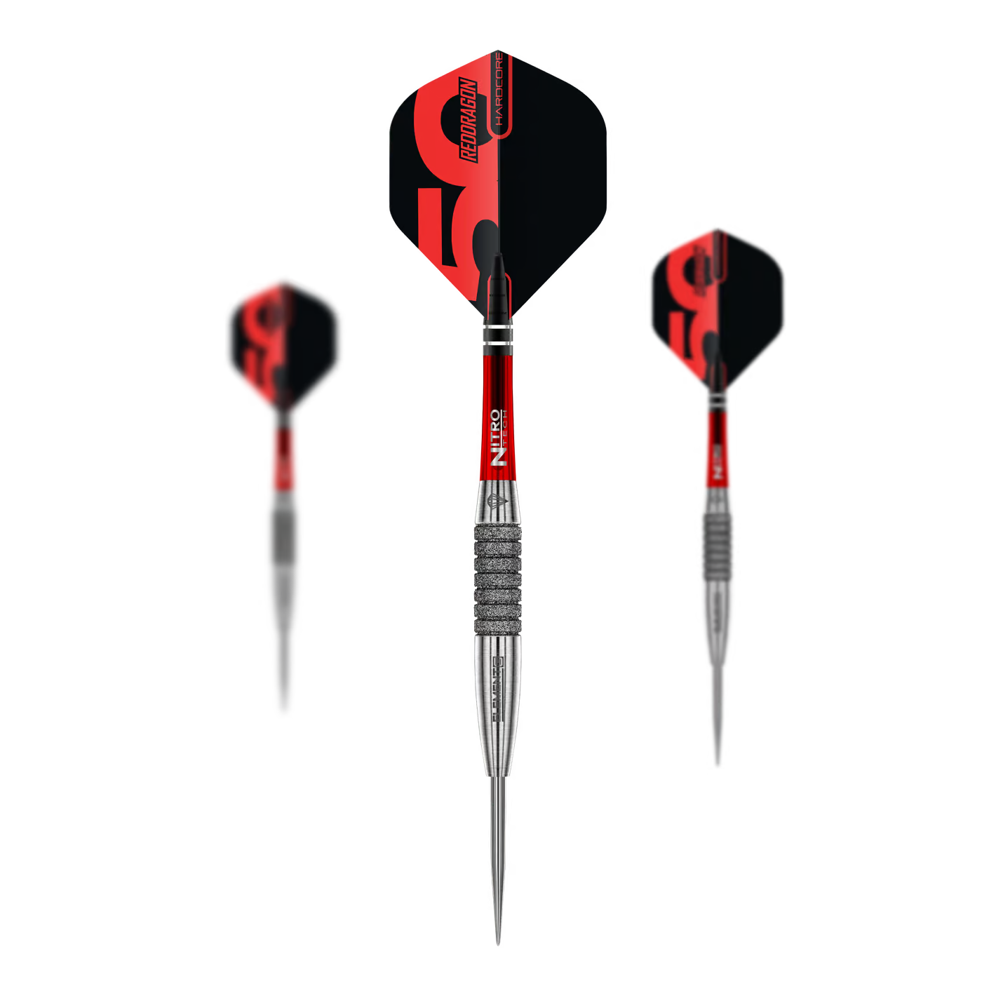 RED DRAGON - ELEMENT - 6C - 50 YEAR COLLECTION - STEEL TIP DARTS - 90% - 25g