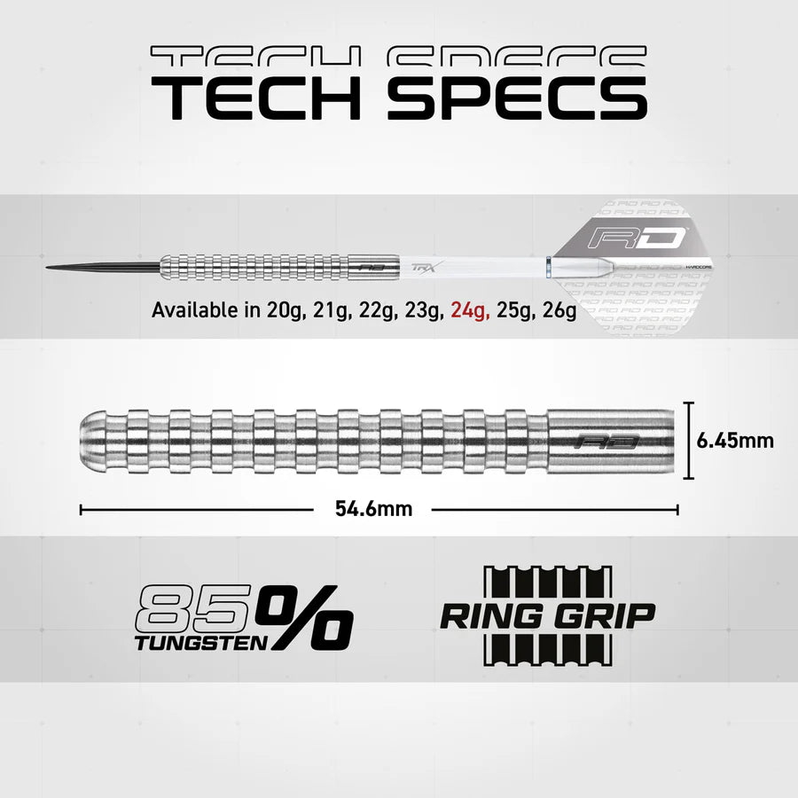 RED DRAGON - JAVELIN - STEEL TIP DARTS - 85% - 23g