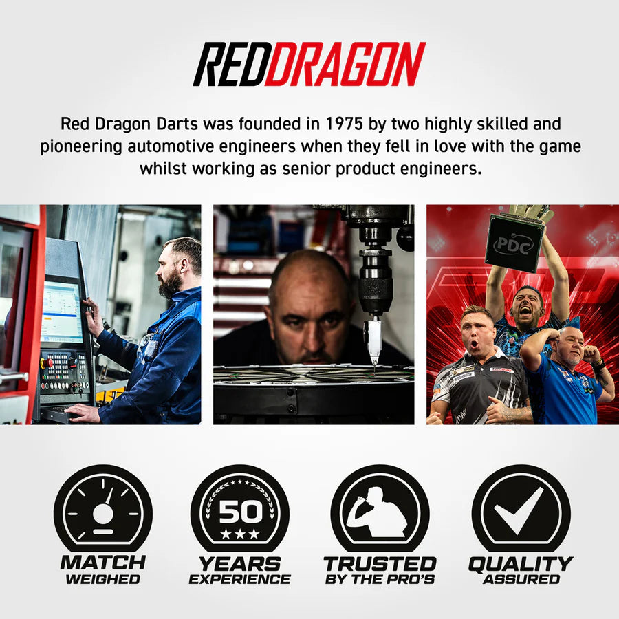 RED DRAGON - JAVELIN - STEEL TIP DARTS - 85% - 23g