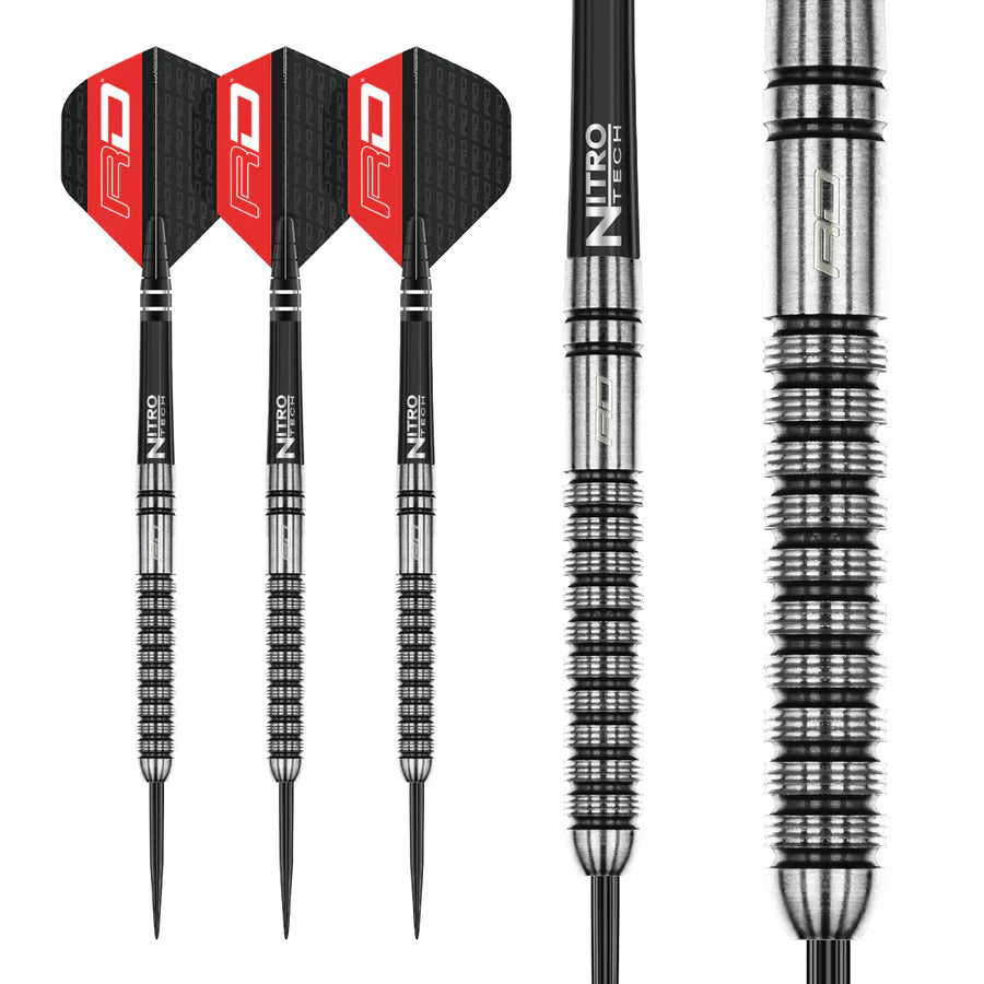 RED DRAGON - GIAN VAN VEEN - STEEL TIP DARTS - 90% - 21g/24g