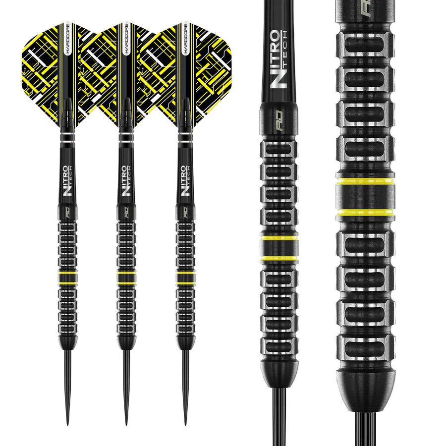 RED DRAGON - ASTRAEUS Q4X - PARALLEL - STEEL TIP DARTS - 90% - 22g/24g/26g