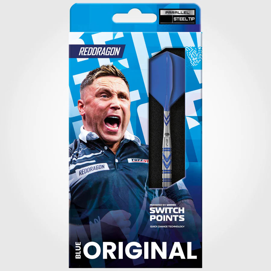 RED DRAGON - GERWYN PRICE - BLUE ORIGINAL- SWITCH POINT DARTS - 90% - 23g/24g/26g