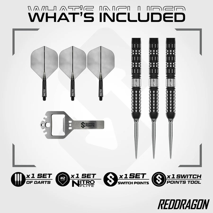 RED DRAGON - RECON - PARALLEL - SWITCH POINT DARTS - 90% - 22g/24g