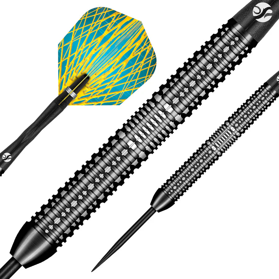 SHOT - ROWBY JOHN RODRIGUEZ - BAHA - PRO SERIES - 90% - STEEL TIP DARTS - 25g