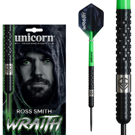 UNICORN - WRAITH - ROSS SMITH - STEEL TIP DARTS - 90% - 20g/22g/24g