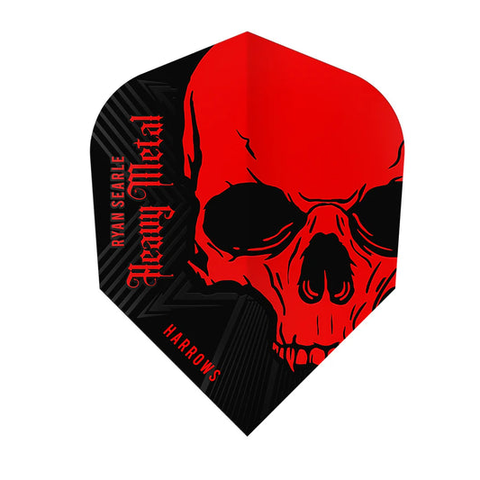 HARROWS - RYAN SEARLE - PRIME SERIES 1 - SIGNATURE RED & BLACK - DARTS FLIGHTS - SMALL NO.6