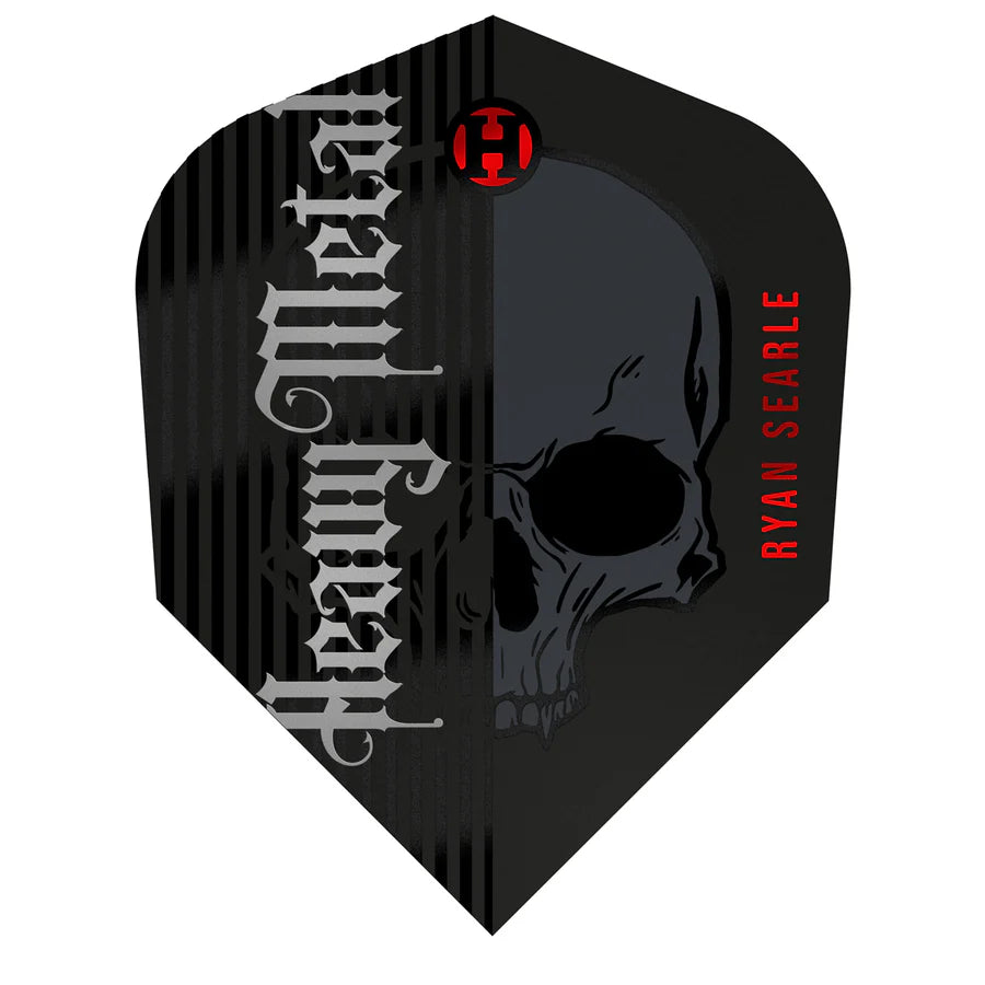 HARROWS - RYAN SEARLE - PRIME SERIES 2 - BLACK & GREY - DARTS FLIGHTS - SMALL NO.6