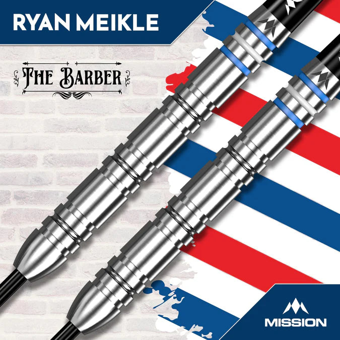 MISSION - RYAN MEIKLE - v1 - STEEL TIP DARTS - 90% - 21g/23g/25g