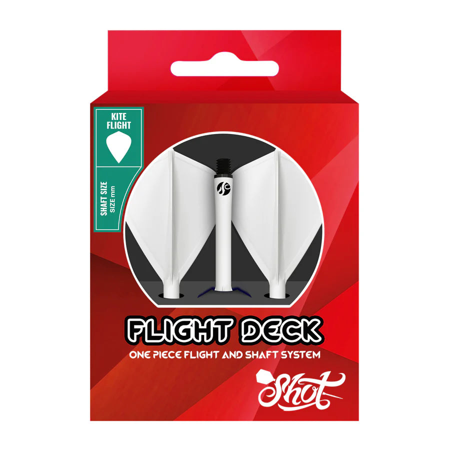 SHOT - FLIGHT DECK - KITE SHAPE - FLIGHT & SHAFT SYSTEM - WHITE