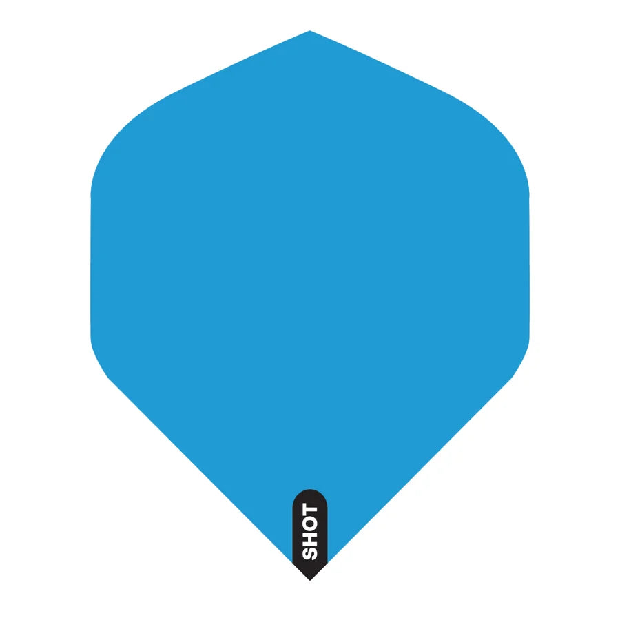 SHOT - MONO - DART FLIGHTS - STANDARD (No.2) - 100 MICRON - VARIOUS COLOURS
