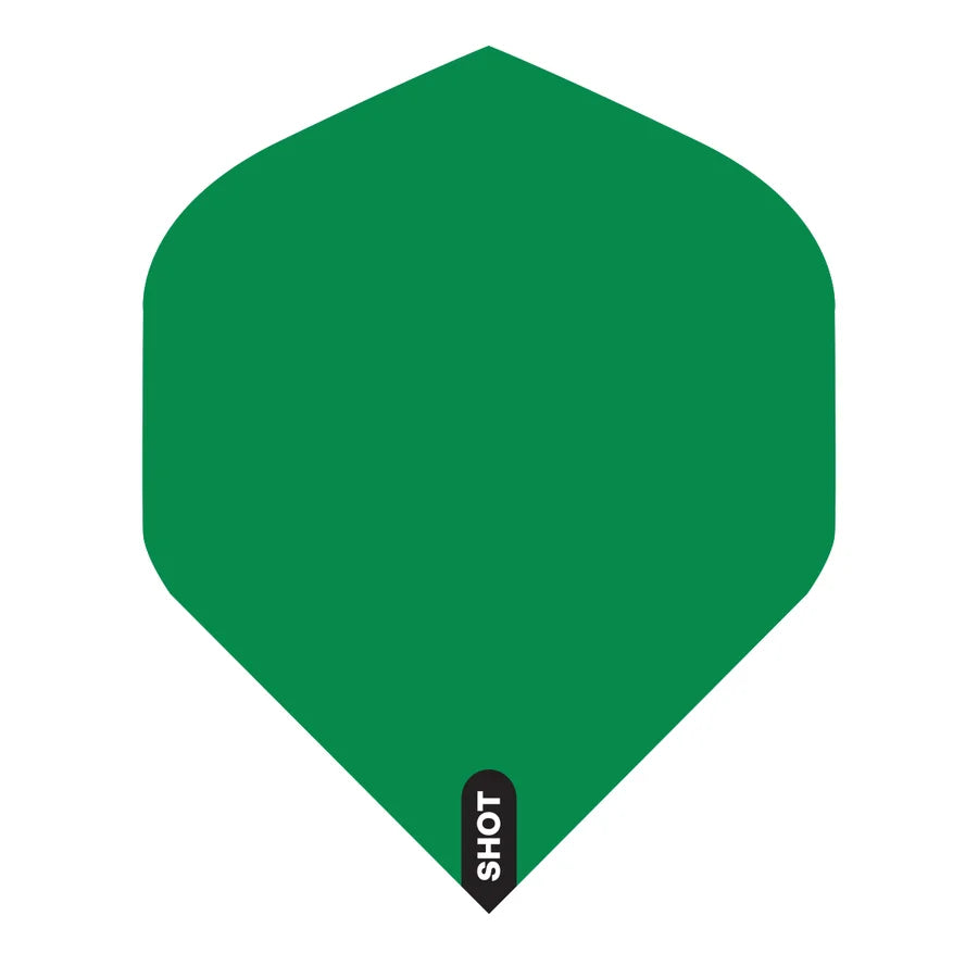 SHOT - MONO - DART FLIGHTS - STANDARD (No.2) - 100 MICRON - VARIOUS COLOURS