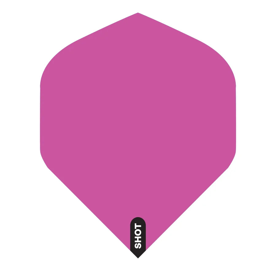 SHOT - MONO - DART FLIGHTS - STANDARD (No.2) - 100 MICRON - VARIOUS COLOURS