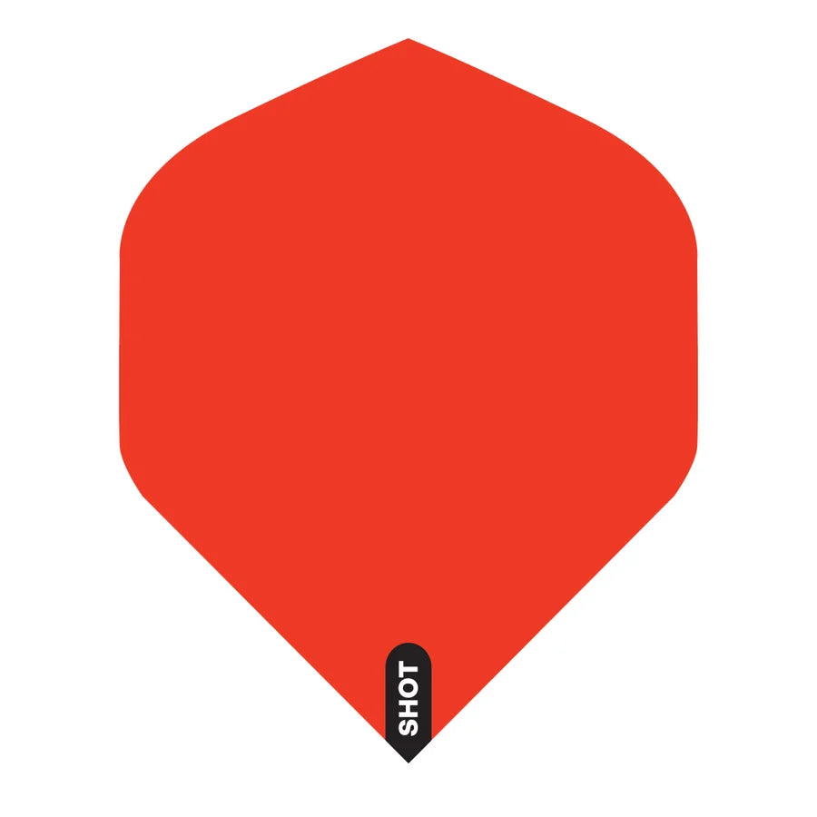 SHOT - MONO - DART FLIGHTS - STANDARD (No.2) - 100 MICRON - VARIOUS COLOURS