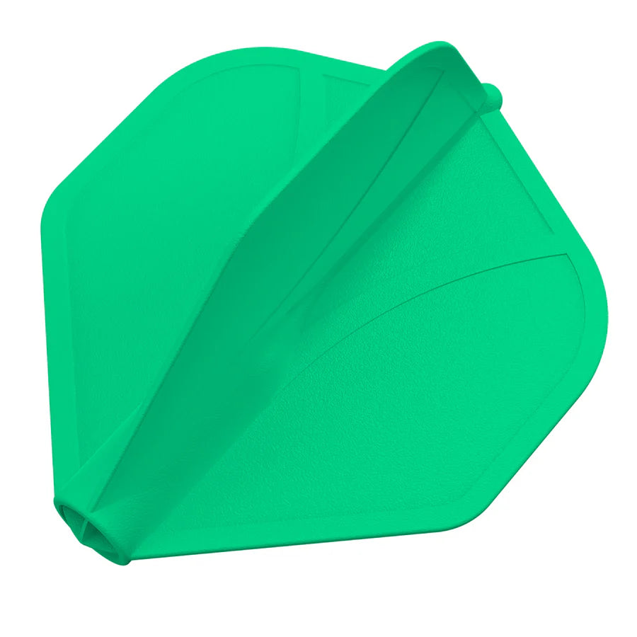 SHOT - AIRFOIL - MOULDED DART FLIGHTS - STANDARD (No.2) - GREEN