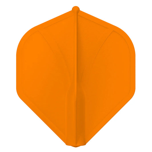 SHOT - AIRFOIL - MOULDED DART FLIGHTS - STANDARD (No.2) - ORANGE