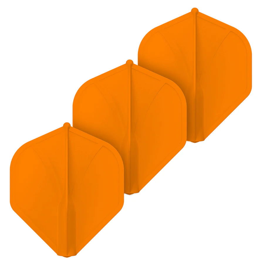 SHOT - AIRFOIL - MOULDED DART FLIGHTS - STANDARD (No.2) - ORANGE