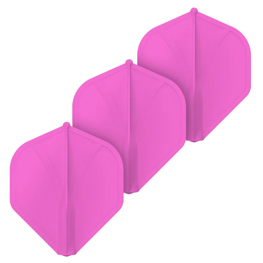 SHOT - AIRFOIL - MOULDED DART FLIGHTS - STANDARD (No.2) - PINK