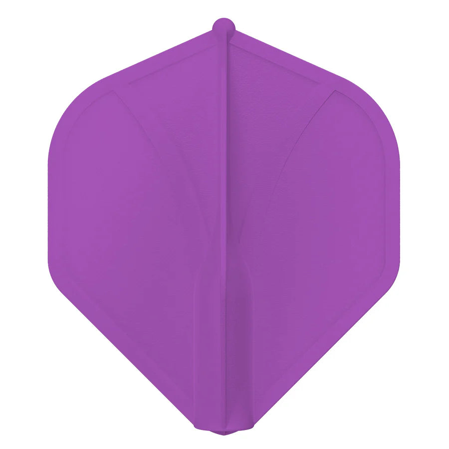SHOT - AIRFOIL - MOULDED DART FLIGHTS - STANDARD (No.2) - PURPLE