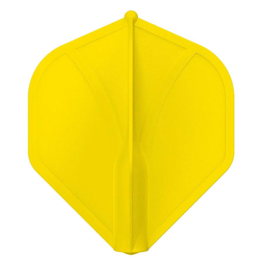 SHOT - AIRFOIL - MOULDED DART FLIGHTS - STANDARD (No.2) - YELLOW