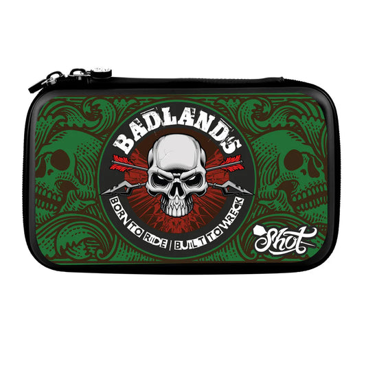 SHOT - BADLANDS - GREEN - TACTICAL - DARTS CASE - 2 SETS OF DARTS