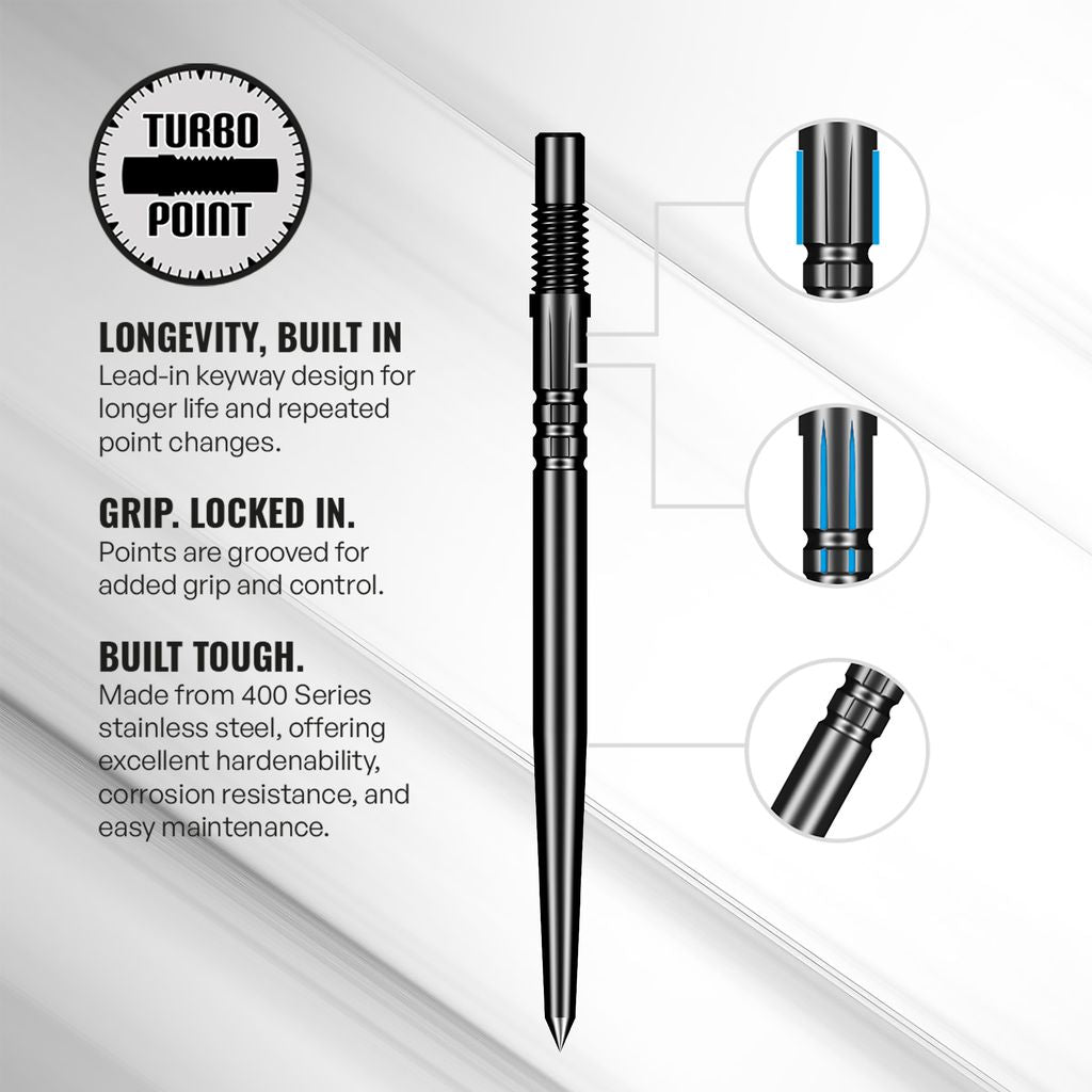SHOT - TURBO POINTS - SMOOTH - SPARE/REPLACEMENT TURBO POINTS - 30mm/40mm