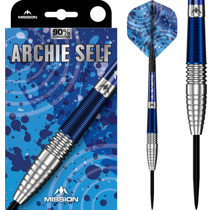 MISSION - ARCHIE SELF - STEEL TIP DARTS - 90% - 22g/24g