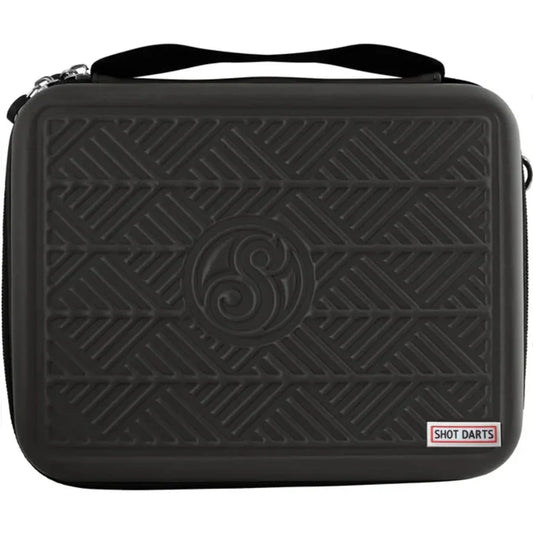 SHOT - BLACK - MEGA TACTICAL DARTS CASE - HOLDS 4 SETS