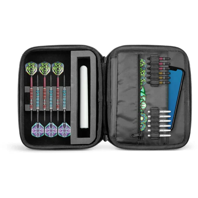 SHOT - BLACK - MEGA TACTICAL DARTS CASE - HOLDS 4 SETS