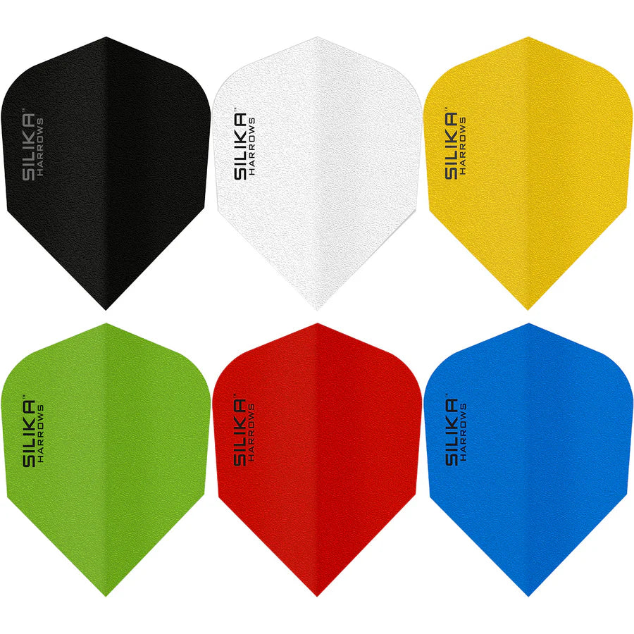 HARROWS - SILICA - SOLID COLOURS - DARTS FLIGHTS - SMALL NO.6 - VARIOUS COLOURS