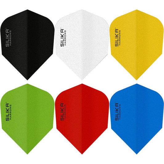 HARROWS - SILICA - SOLID COLOURS - DARTS FLIGHTS - SMALL NO.6 - VARIOUS COLOURS