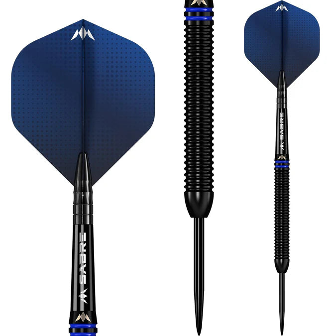 MISSION - TAVIS DUDENEY - BLACK PVD - STEEL TIP DARTS - 90% - 22g/24g