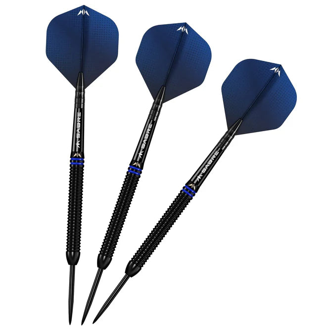 MISSION - TAVIS DUDENEY - BLACK PVD - STEEL TIP DARTS - 90% - 22g/24g