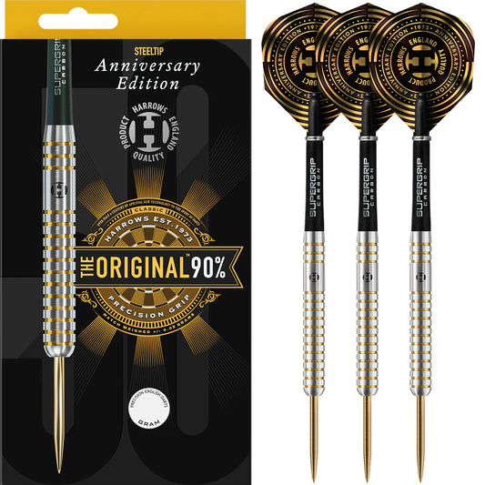 HARROWS - THE ORIGINAL  - ANNIVERSARY EDITION - STEEL TIP DARTS - 90% - 22g/24g/26g