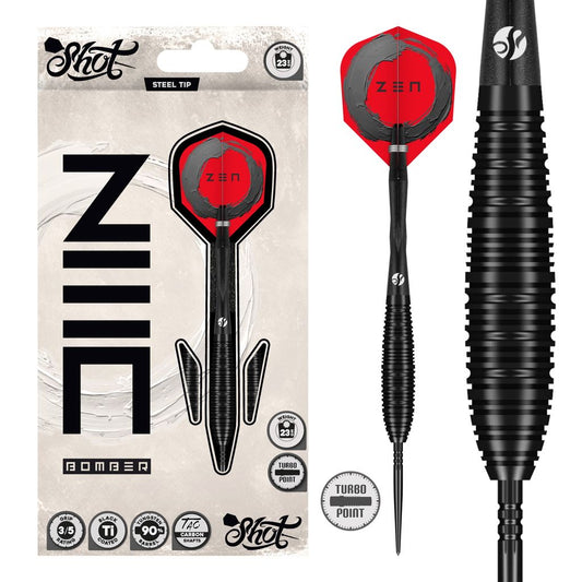 SHOT - ZEN - BOMBER - TURBO POINT DARTS - 90% - 23g/24g/26g