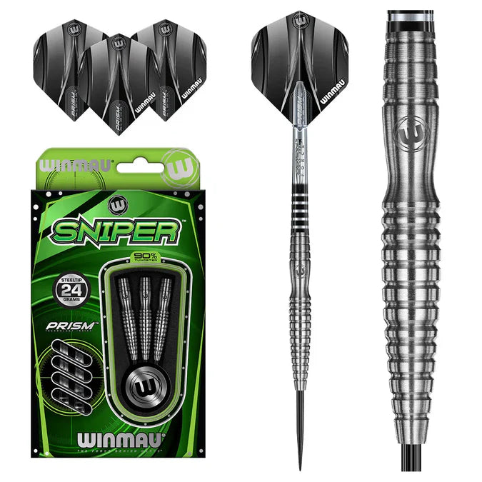 WINMAU - SNIPER - STYLE 2 - STEEL TIP DARTS - 90% - 22g/23g