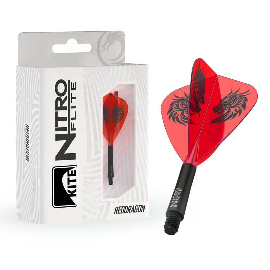 RED DRAGON - JOHNNY CLAYTON - KITE - NITRO FLITE SYSTEM - DARTS FLIGHTS