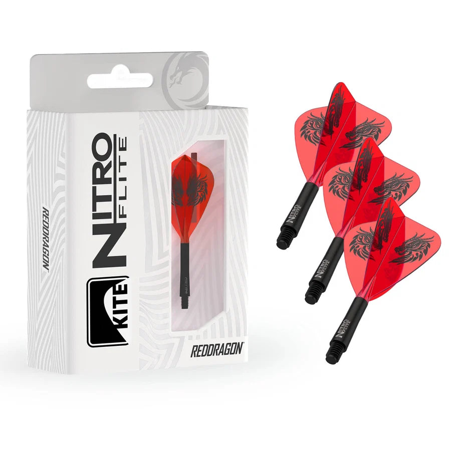 RED DRAGON - JOHNNY CLAYTON - KITE - NITRO FLITE SYSTEM - DARTS FLIGHTS