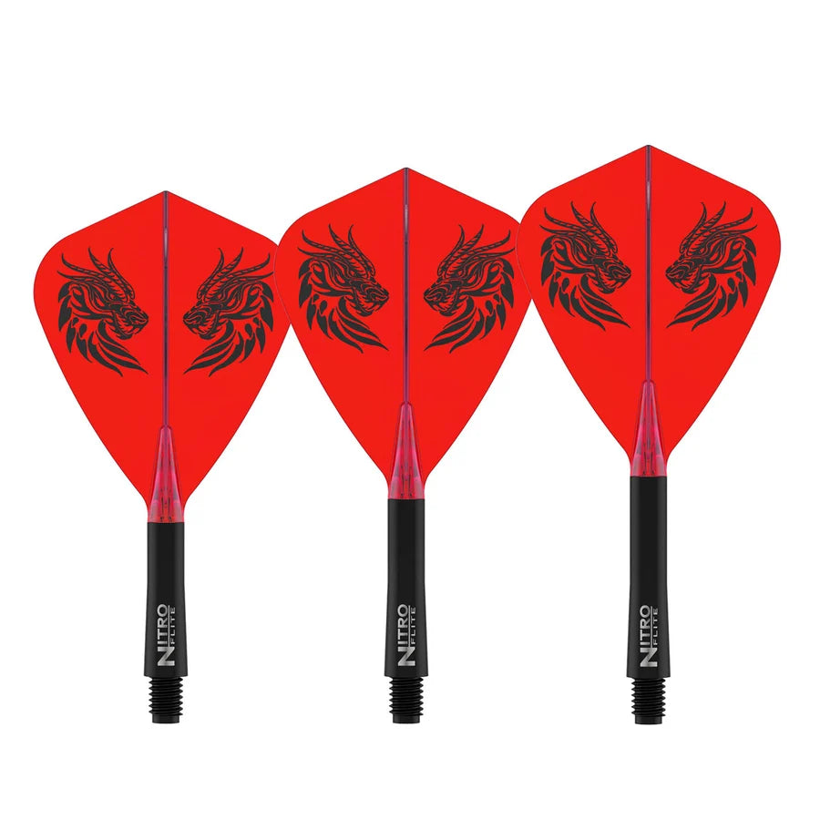 RED DRAGON - JOHNNY CLAYTON - KITE - NITRO FLITE SYSTEM - DARTS FLIGHTS