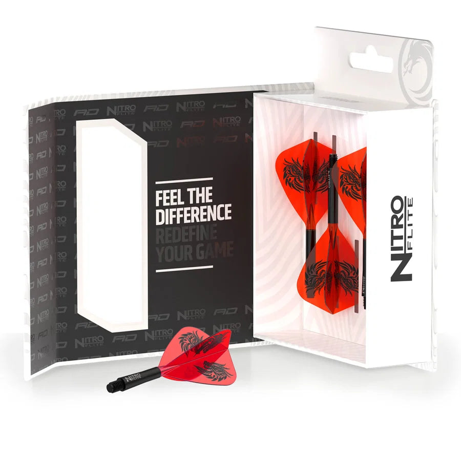 RED DRAGON - JOHNNY CLAYTON - KITE - NITRO FLITE SYSTEM - DARTS FLIGHTS