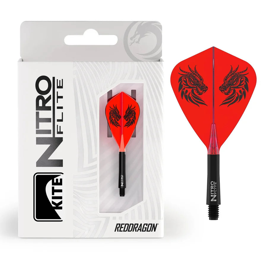 RED DRAGON - JOHNNY CLAYTON - KITE - NITRO FLITE SYSTEM - DARTS FLIGHTS