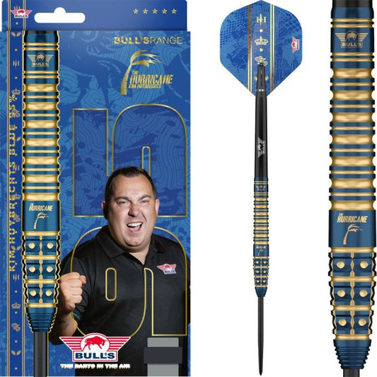 BULL'S (Bulls NL) - KIM HUYBRECHTS - BLUE - STEEL TIP DARTS - 95% - 22g/24g