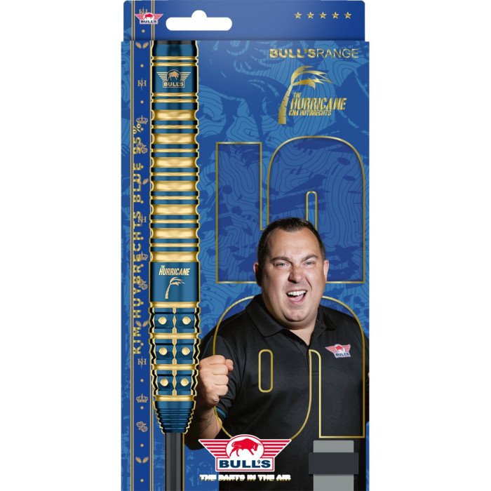 BULL'S (Bulls NL) - KIM HUYBRECHTS - BLUE - STEEL TIP DARTS - 95% - 22g/24g