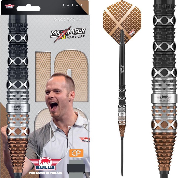 BULL'S (NL) - MAX HOPP - CP STEEL TIP POINT DARTS - 90% - 23g/24g/25g