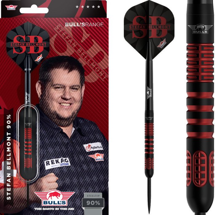BULL'S (NL) - STEFAN BELLMONT - STEEL TIP DARTS - 90% - 19g/21g/23g